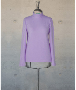 Female Turtleneck Top In Lilac