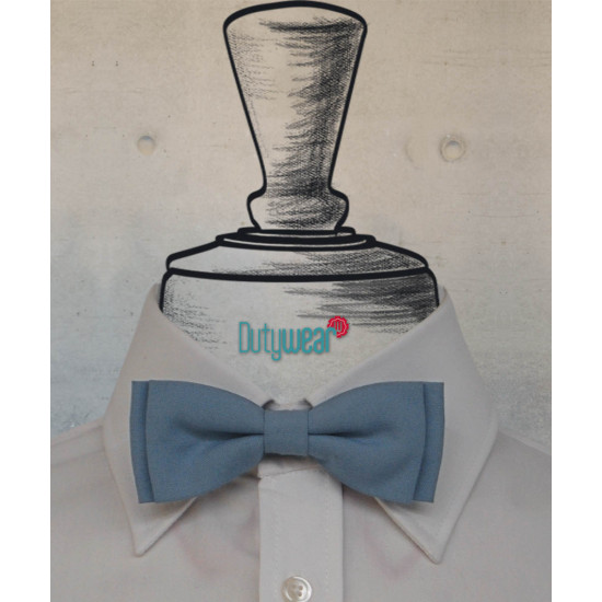 Skinny Bow Tie - Steel Blue