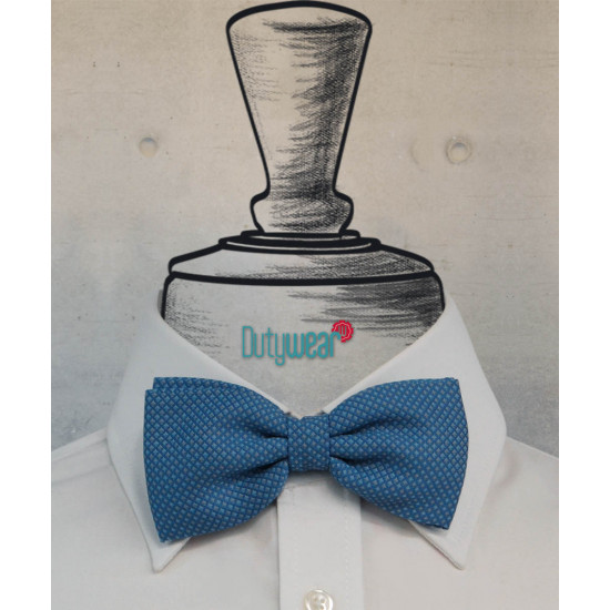 Bow Tie - Blue Diamond Jacquard