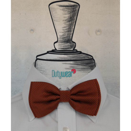 Bow Tie - Terracotta Jacquard