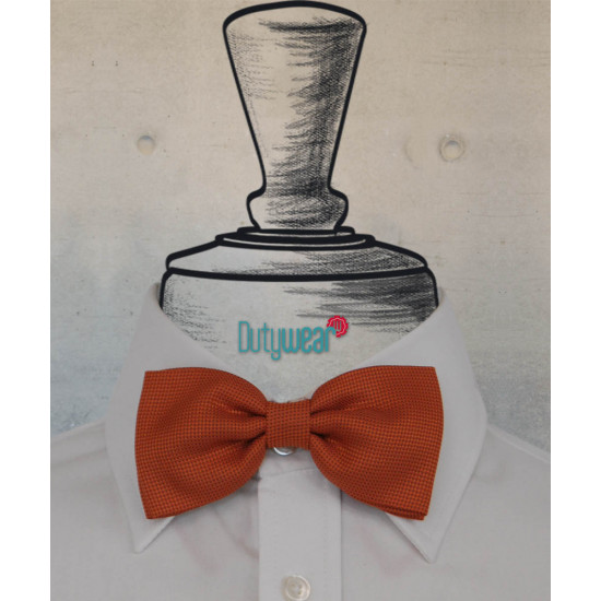 Bow Tie - Burnt Orange Jacquard