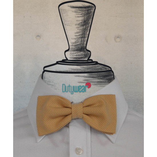 Bow Tie - Soft Gold Jacquard