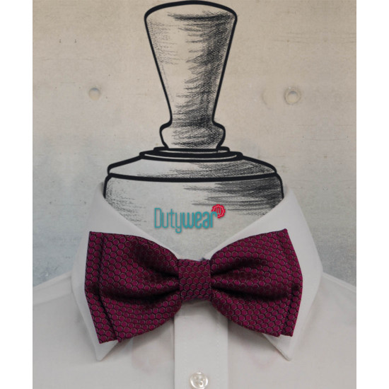 Bow Tie - Rich Plum Jacquard