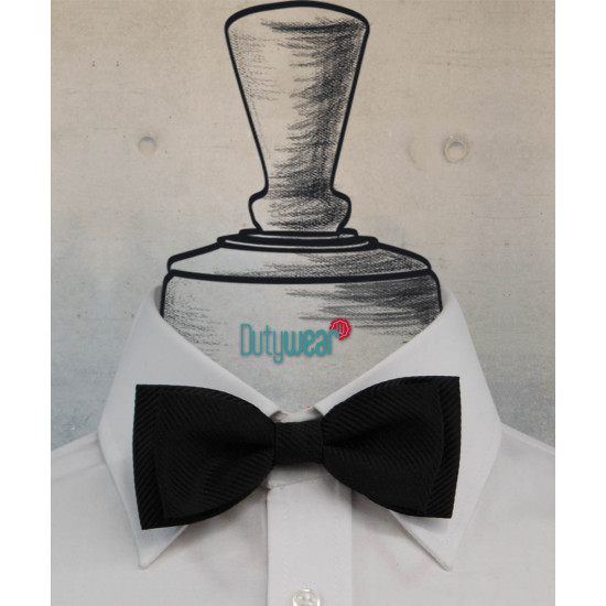 Bow Tie - Formal Black Satin