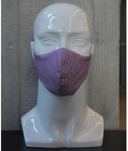Washable Face Mask - Lilac Pinstripes
