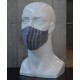 Washable Face Mask -  Blue Grey Stripes