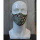 Washable Face Mask -  Green Patched Pattern