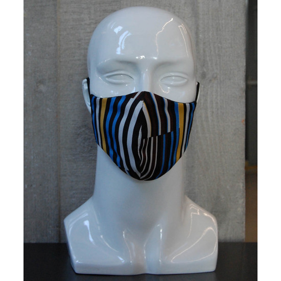 Washable Face Mask -  Striped Pattern