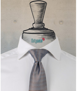 Necktie - Blue-Brown Stripes