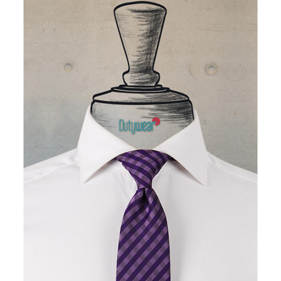 Necktie - Purple Tones Checks