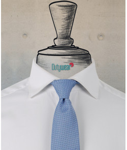 Necktie - Steel Blue Patterned Design