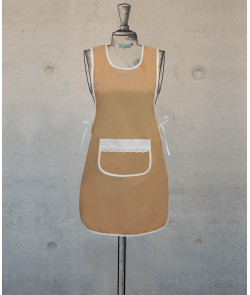 Double Sided Female Apron - Biscuit