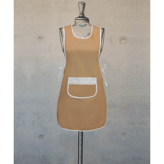 Double Sided Female Apron - Biscuit