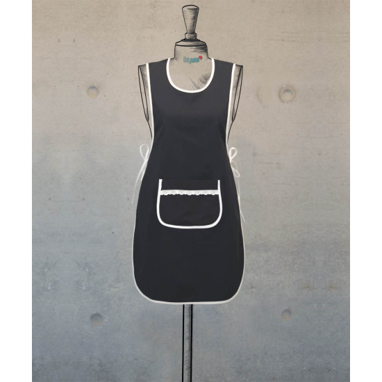 Double Sided Female Apron - Charcoal Grey
