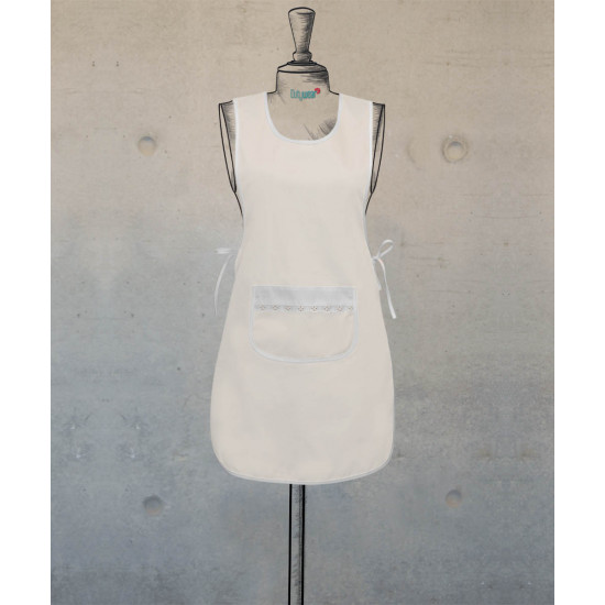 Double Sided Female Apron - Off White