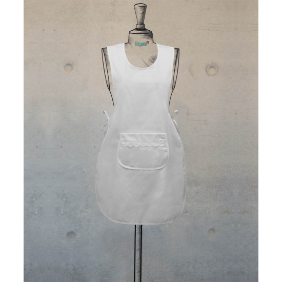 Double Sided Female Apron - White