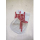 Red Checks Housekeeping Set With Matching Apron