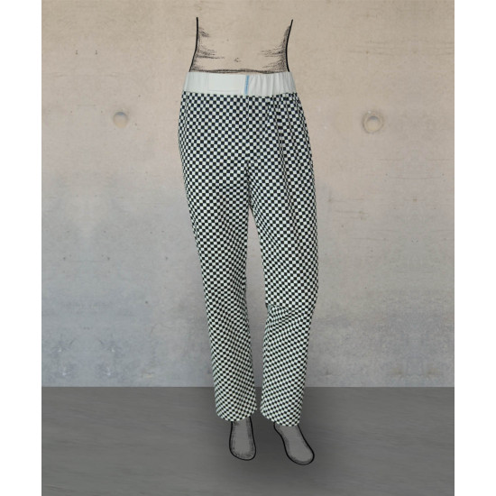 Chef Trousers - Smart Fit - Black-White Checks