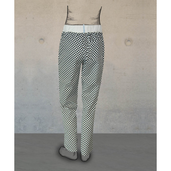 Chef Trousers - Smart Fit - Black-White Checks