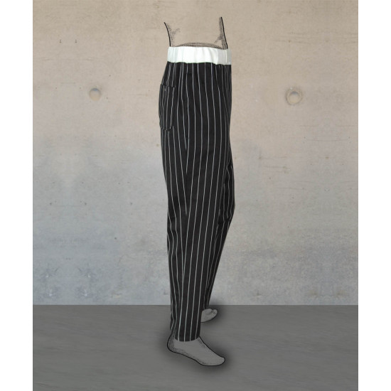 Chef Trousers - Smart Fit - Black City Stripes