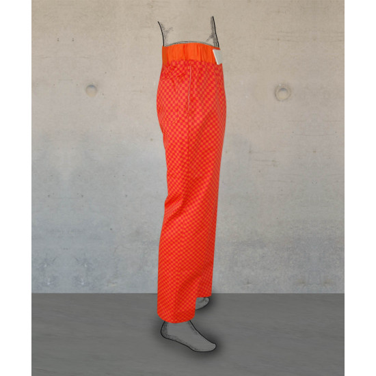 Chef Trousers - Smart Fit - Red-Orange Checks