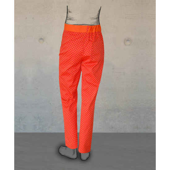 Chef Trousers - Smart Fit - Red-Orange Checks