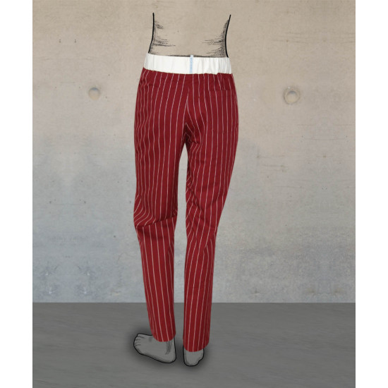 Chef Trousers - Smart Fit - Wine City Stripes