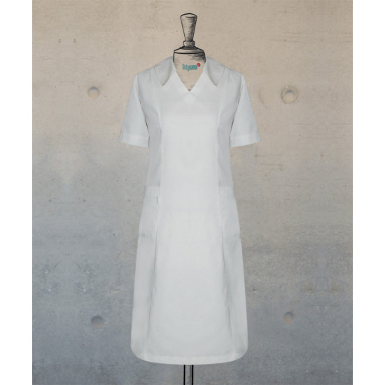 Nurse Dress With Back Zipper