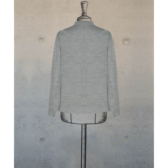 Female V-Neck Cardigan - Grey