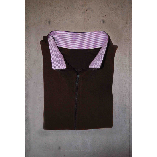 Female Fleece Jacket - Dark Brown