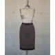 Straight Cut Skirt With Satin Waistband