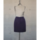 Straight Cut Skirt In Navy