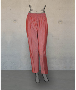 Female Trousers - Chambray Wine