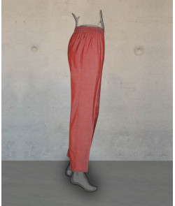 Female Trousers - Chambray Wine