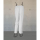 Female Trousers - White Pique