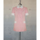 Female Tunic With Round Collar - Small Pink Checks