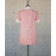 Female Tunic With Round Collar - Small Pink Checks