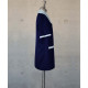 Female Tunic With Shawl Collar - Navy