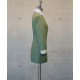 Female Tunic With Round Collar - Green Houndstooth