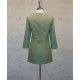 Female Tunic With Round Collar - Green Houndstooth