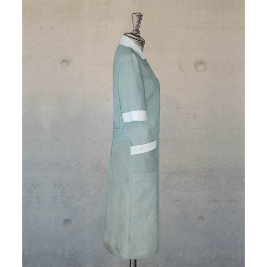 Dress - Zippered -  Light Green