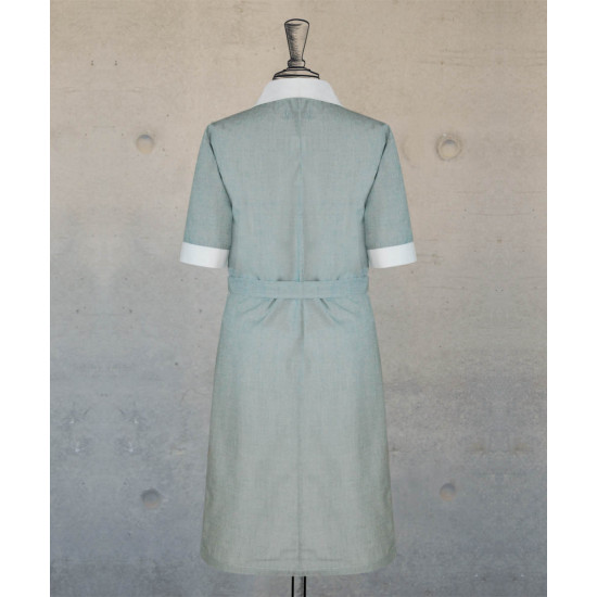 Dress - Zippered -  Light Green