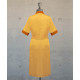 Dress - Zippered -  Light Mustard