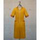 Dress - Zippered -  Mustard