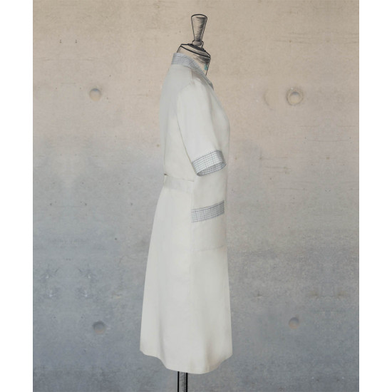 Dress -Zippered - Off White