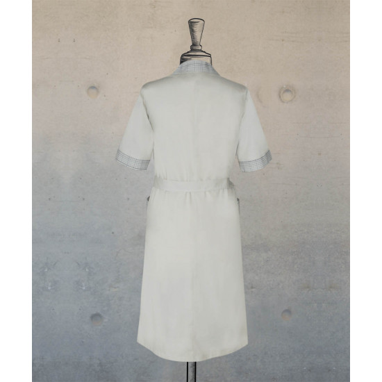 Dress -Zippered - Off White