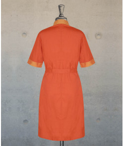 Dress - Zippered -  Terracotta