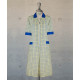 Dress - Zippered -  Yellow-Blue Plaid