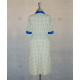 Dress - Zippered -  Yellow-Blue Plaid