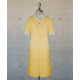 Dress - Zippered -  Yellow